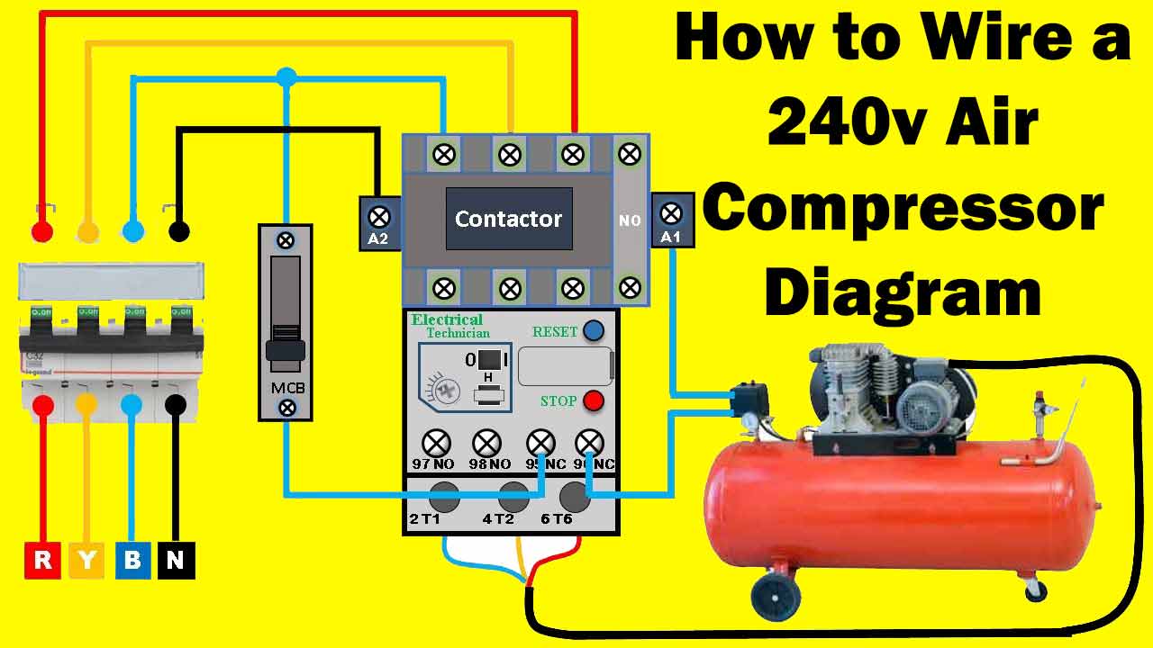 How-to-Wire-a-240v-Air-Compressor-Diagram